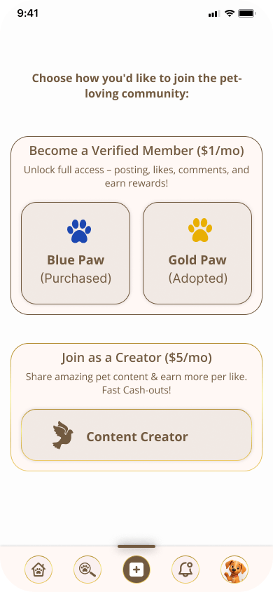 Choose Your Path - Verified Member or Content Creator—both earn money!
