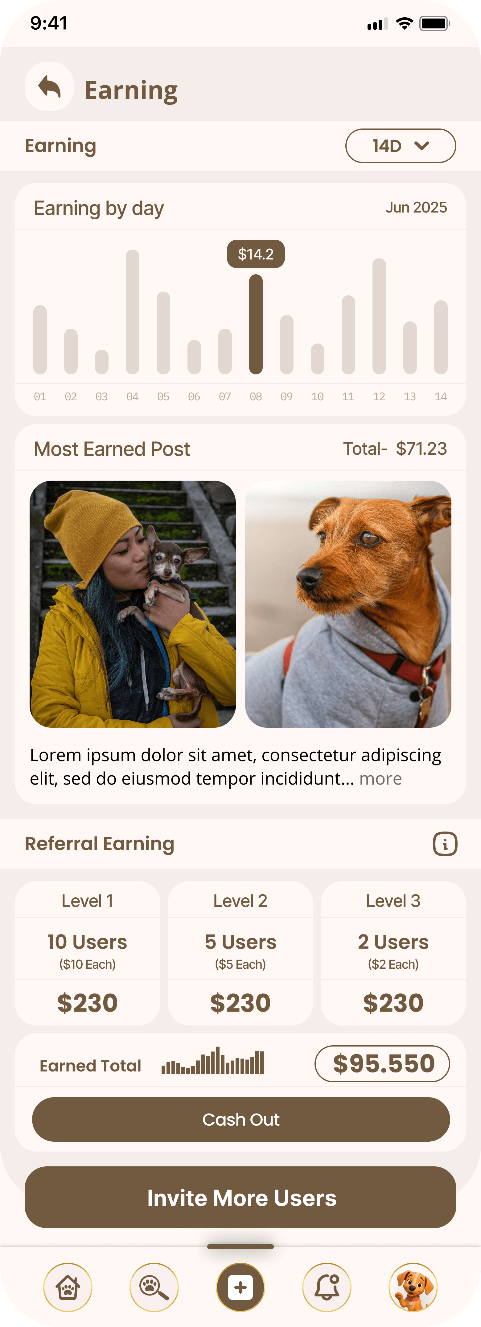 Step 4: Unlock Earning Power - Upgrade to start earning from your content and referrals.